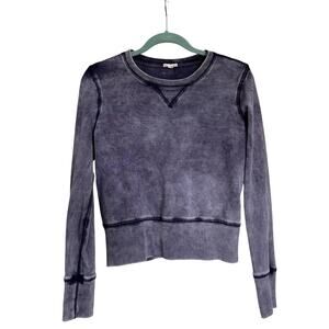 Gap Designed and Crafted Women's Mineral Wash Purple Sweatshirt Size Small